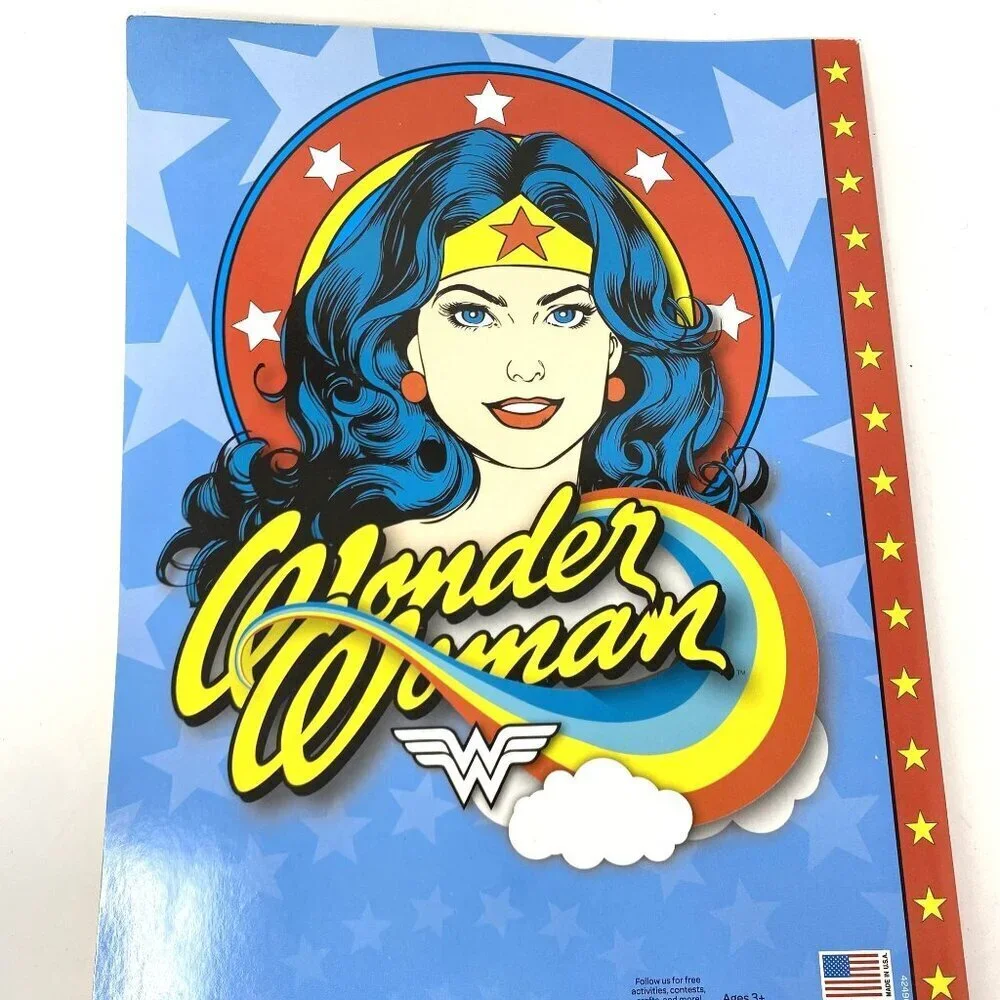 Bendon DC Comics Wonder Woman Jumbo Coloring And Activity Book Kids